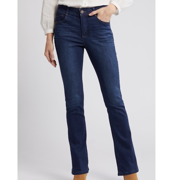 NEW Wit & Wisdom Jeans Itty Bitty Bootcut High Rise Ab Solution Stretch Blue 4 - Picture 1 of 11